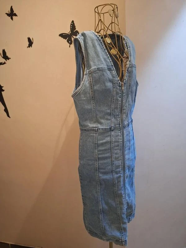 Vestido de mezclilla con cremallera – photo 2